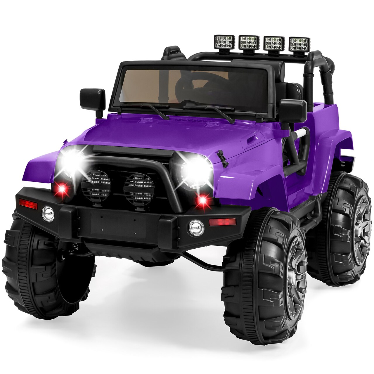 Best Choice Products 12V Kids Ride On Truck Car w/ Remote Control, Spring Suspension, Bluetooth, LED Lights